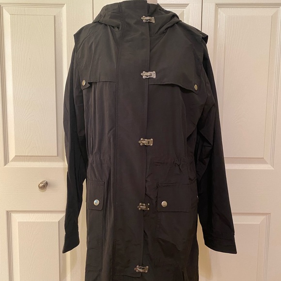 J. Crew Jackets & Blazers - J. Crew black utility raincoat size M NWT